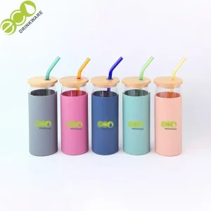 550ml Single Wall Wine Borosilicate Glass Water Bottle
