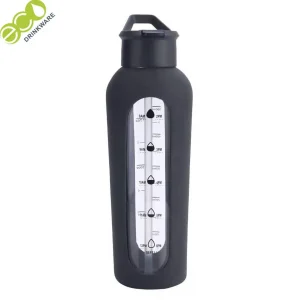 Tumbler Coffee Glass Water Bottles with Straw Lid