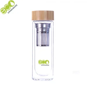 Bouteille d'eau infuseur de thé et de fruits 450ml à double paroi sans BPA