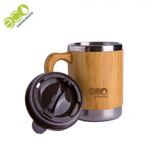 No minimum In stock Natural New reusable healthy stainless steel bamboo coffee cup