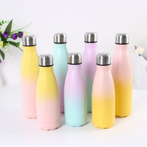 Stocked Promotional stainless steel insulated double wall thermos bottle cola vacuum bottle