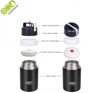 Double Wall Stainless steel lunch box container thermos food jar