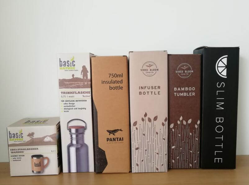 color box for glass water bottle