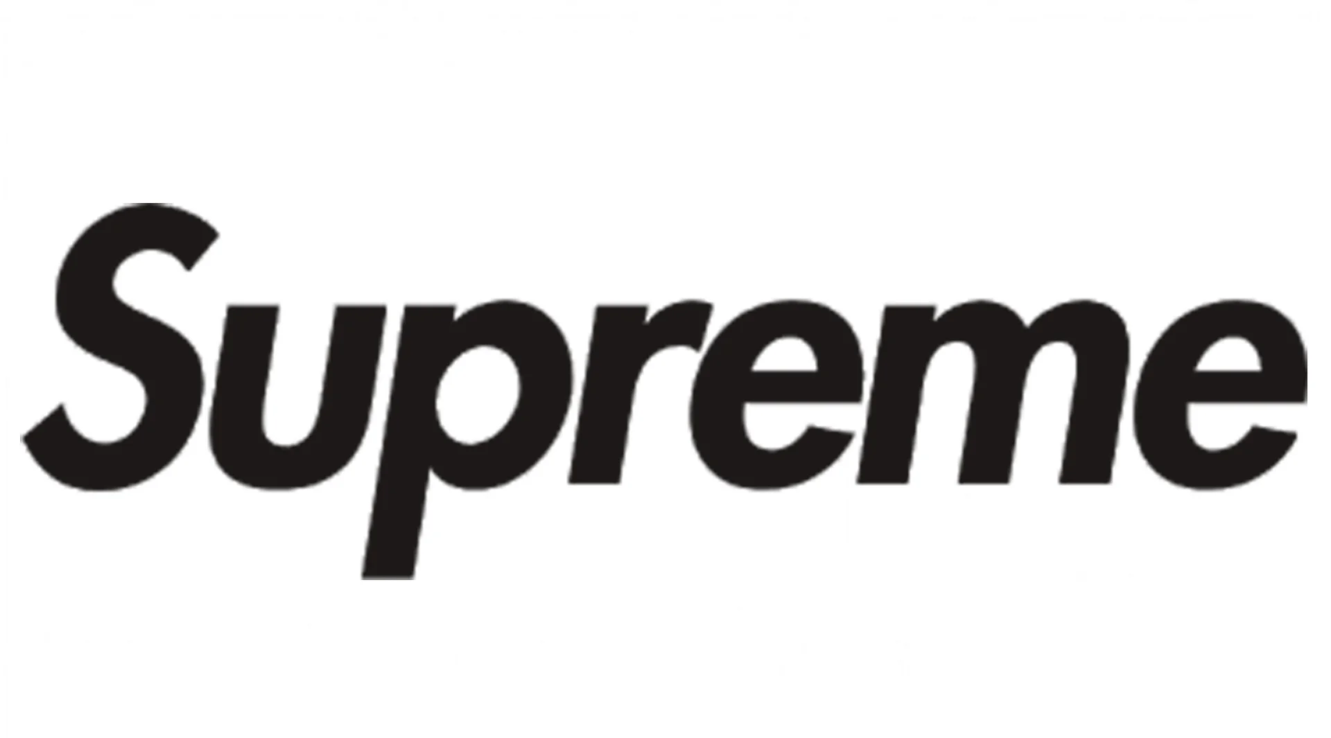 Black text logo design reading 'Supreme' in bold font on a white background.